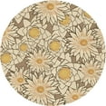 thumbnail image 1 of Ahgly Company Machine Washable Indoor Square Transitional Golden Blonde Gold Area Rugs, 3' Square, 1 of 7