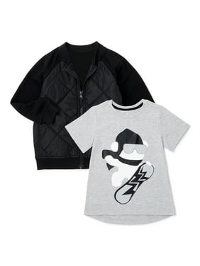 Wonder Nation Boys Graphic Tees And T Shirts Walmart Com - christmas mu gray camo bomber jacket w white t roblox