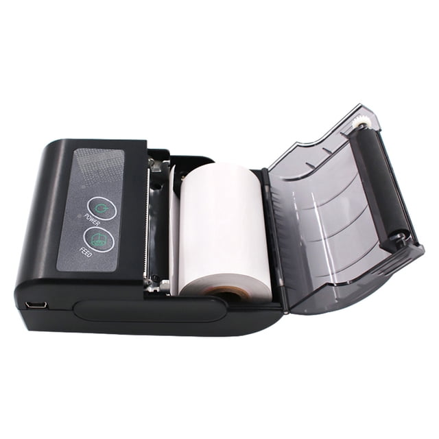 58mm Thermal Printer, Wireless USB BT Connection, Clear Printing, 10H Working Time, Compatible with IOS , Command