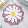 thumbnail image 2 of WNFJR Cute Bath Mat, Flower Rug, Water Absorption Non Slip Mat, Soft Machine Wash Rug Mat for Bedroom Kitchen Bathroom Toilet Floors 26 x 26 Inches, 2 of 4