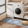 thumbnail image 4 of Kitchen Rugs Sets of 3 Non Slip Washable Kitchen Mats for Floor 3 Piece Kitchen Runner Rug Set Super Soft Area Rugs for Kitchen Laundry Room Entryway Grey, 4 of 6