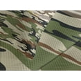 thumbnail image 4 of Ambesonne Camo Quilted Bedspread Set 3 Pcs, Different Colored Patterns, Queen Size, Multicolor, 4 of 5