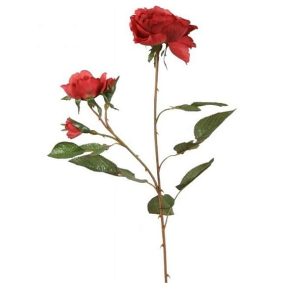 Distinctive Designs  DIY Flower Cherry Red Nun Rose - Pack of 12