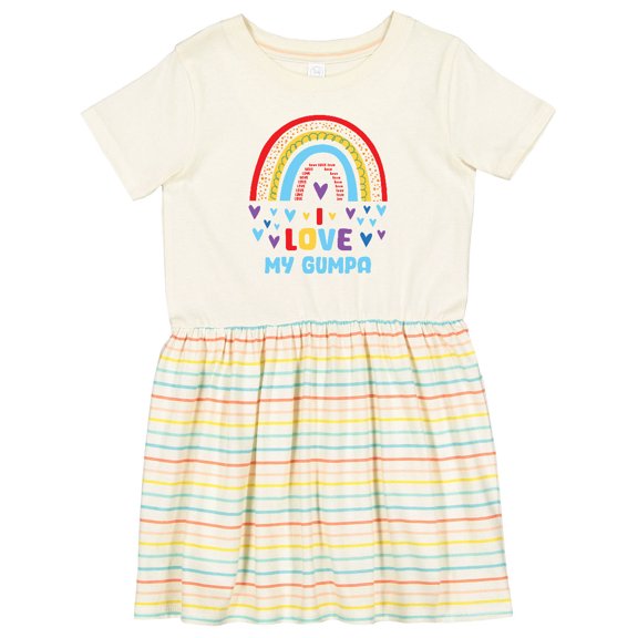 Inktastic I Love My Gumpa Girls Toddler Dress