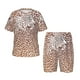 thumbnail image 1 of Balery Leopard Brown Conjunto de Pijama Infantil de Manga Corta con Estampado – Ropa de Dormir de Algodón Suave-Medium, 1 of 4