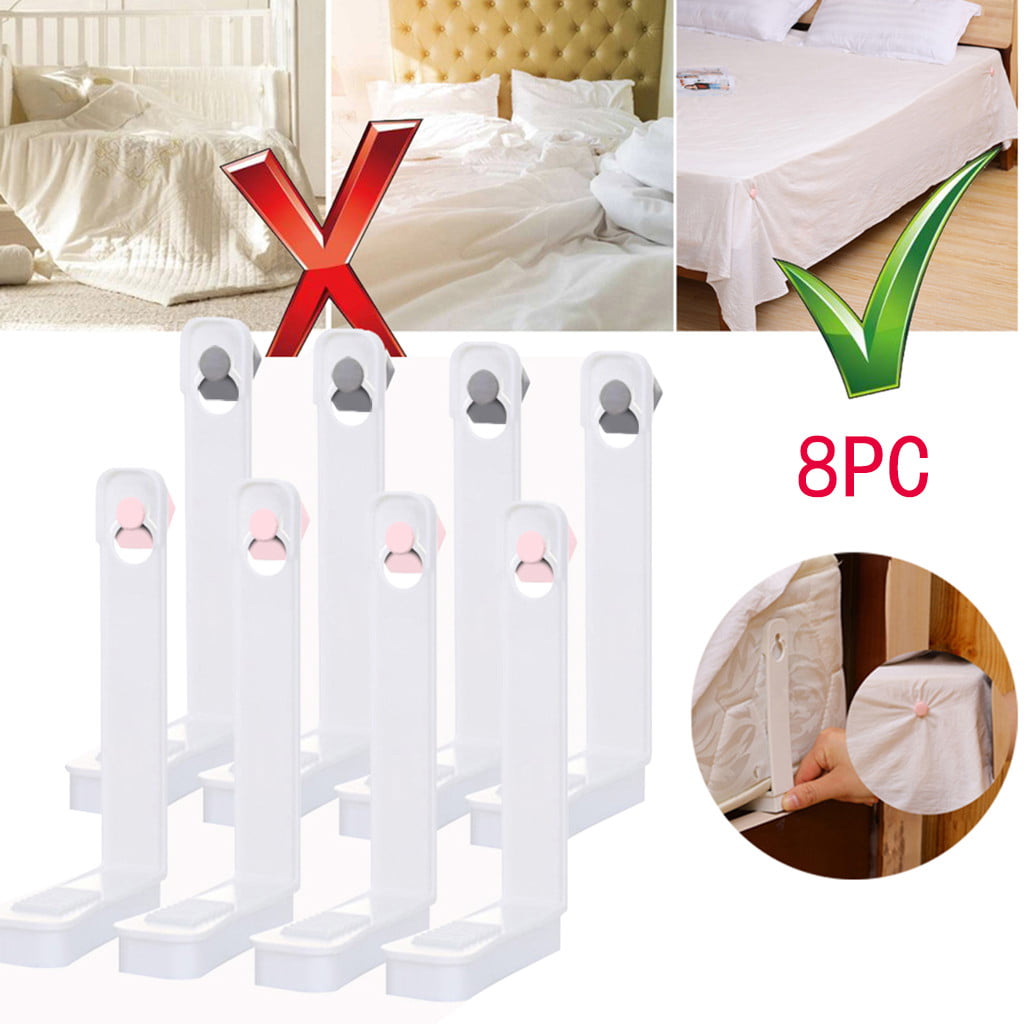 Bed Sheet Holder Strap Clip Mattress Blankets Elastic Gripper Garter Bedding 