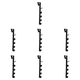 thumbnail image 1 of Hook de la puerta de fivegmento Gancho de toallas multifuncionales Organizador de almacenamiento de toallas, 1 of 6