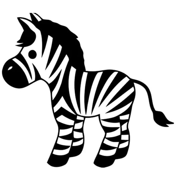 Zebra 6 Inch Vinyl Car Decal – Wildlife Animal Car Sticker for Truck, Car, Tumbler, Cup, Laptop, Decor, Locker, Table, Window