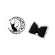 thumbnail image 5 of Escultura De Gato Con Forma De Arco Iluminado Por La Luna Para Una Moderna Decoración De Pared De Interior De Estilo Rústico, De Metal Negro, Ideal Como Cojín Para Mesita De Noche O Como, 5 of 8