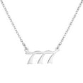 thumbnail image 2 of Guodhu Angel Number Necklace, Silver Plated Stainless Steel Dainty 111~999 Pendants Choker Necklace for Women Numerology Minimalist Jewelry, 2 of 2