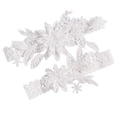 thumbnail image 3 of Product Category Knee Sleeve 2 Smart Bridal Garters Set with Elastic Lace Design for Wedding Day Use, 3 of 7
