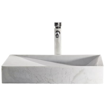 Eviva Slope Stone Rectangular Vessel Bathroom Sink