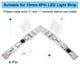 thumbnail image 4 of Uxcell Paquete de 10 conectores en L de 4 pines de 10 mm para luces LED RGB de tira, para luces de tira 5050 2835, iluminación DIY [Blanco], 4 of 6
