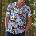 thumbnail image 6 of Floral Horse Racing Hawaiian Shirts For Men Tropical Aloha Horse Mens Hawaiian Shirts Short Sleeve Button Down Shirt Men, 6 of 7