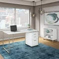 thumbnail image 2 of Office by kathy ireland Method 60W Table Desk with Bookcase and Mobile File Cabinet White MTH008WHSU, 2 of 8