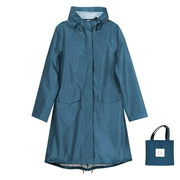 Rain Coats for Women Men Long Waterproof Coat Windproof Raincoat Lightweight Poncho Quick Dry Long Rain Jacket Hooded