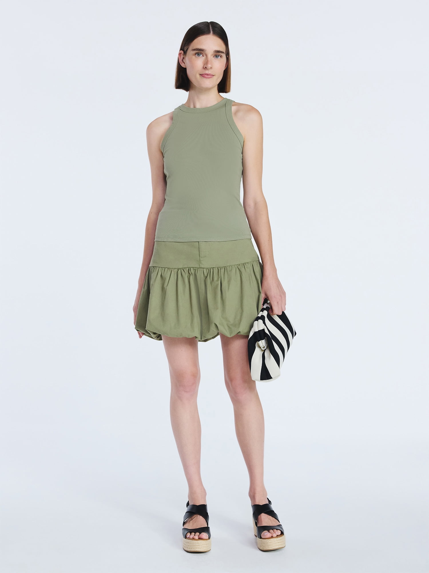Free Assembly Women's Bubble Hem Mini Skirt, Sizes XS- XXL