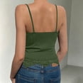 thumbnail image 6 of MYAOYINo Boundaries Womens Lace Trim Cami Ribbed Spaghetti Strap V-Neck Tank Top, 6 of 7