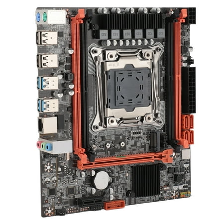 Rupoun X99 Computer Motherboard 4 Channel DDR4 LGA 2011-3 Support M.2 NVME PCIe PC Mainboard with USB2.0 USB3.0 SATA3.0 Support E5 V3 V4 i7 58xx 68xx Series Processors