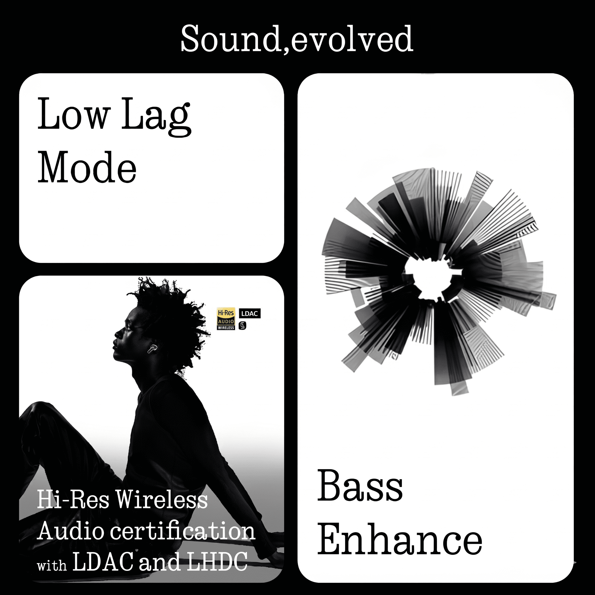 Nothing Ear Wireless Earbuds Bluetooth, 45dB Hybrid Smart ANC Earbuds, 11mm Deep Bass Boost, Hi-Res Audio with LDAC & LHDC 5.0, 6 Mics Call, 40.5H Playtime with Fast Charging Case, ChatGPT Supported