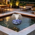 thumbnail image 5 of Solar-Powered Outdoor Water Fountain, Automatic Solar Floating Spout Weather-Resistant Compact Fountain for Courtyard Garden Pool Pond Bathroom Outdoor Landscaping, A, 5 of 5