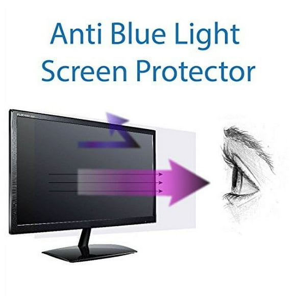 Anti Blue Light Screen Protector (3 Pack) for 24 Inches Widescreen Desktop Monitor. Filter Out Blue Light and Relieve Computer Eye Strain to Help You Sleep Better