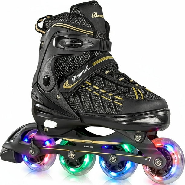 Patines Linea Centurfit 4 Ruedas Luces Led Profesionales Niños Adultos