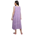 thumbnail image 3 of Moomaya Chemise de Nuit d'Allaitement à Col Rond Imprimé pour Femmes en Coton, 3 of 5