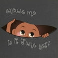thumbnail image 2 of CafePress - Funny Peeking Out Baby June Maternity Dark T Shirt - Maternity Dark T-Shirt, 2 of 3