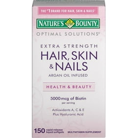 Nature S Bounty Hair Skin And Nails 230 Gummies Walmart Com