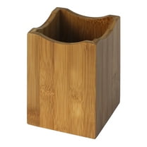 Oceanstar Eco-Friendly Contemporary Bamboo Utensil Holder in Brown, 6 H x 4 L x 4 W inches