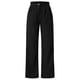 thumbnail image 1 of Gibobby Pantalones mujer moda Pantalones de pierna ancha con cordón de cintura alta Pantalones rectos Pantalones de pana de talla grande para mujer(Negro,CH), 1 of 5