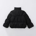 thumbnail image 2 of Jalioing Toddler Girls Puffer Jacket Winter Thermal Long Sleeve Stand Collar Puffy Coat Fashion Cute Outerwear with Pocket, 2 of 5