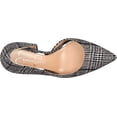 thumbnail image 6 of Jessica Simpson Prizma Black/White Cara Plaid Pointed Toe Slip on Stiletto Pumps (Black/White Cara Plaid, 8), 6 of 6