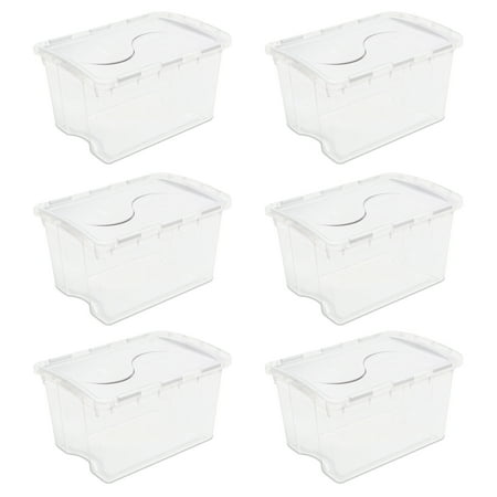 Base Camp Storage - Sterilite 48 Qt Hinged Lid Storage Box, White (Available in Case of 6 or Single Unit)