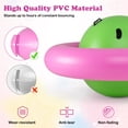 thumbnail image 6 of Costway 7.5 FT Inflatable Dome Rocker Bouncer with 6 Handles Fun Outdoor Game for Kids Pink & Green, 6 of 10