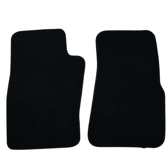 Ikon Motorsports Compatible with 96-02 Ford Ranger OE Factory Style Black Nylon Carpet Car Floor Mats Front Rear 2pcs 1996 1997 1998 1999 2000 2001 2002