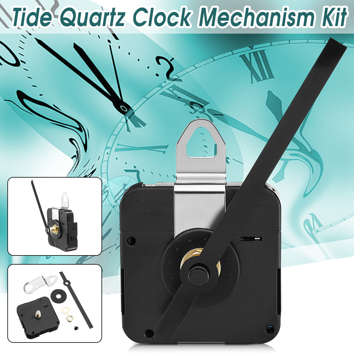 17mm Quartz Tide Controlled Clock Movement Motor Mechanism 115mm Hands Fittings 