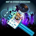 thumbnail image 5 of Karaoke Microphone, 4 in 1 Wireless Microphone with LED Lights Handheld Portable Karaoke Machine, Home KTV Player, Compatible with Android & iOS Devices, 5 of 6