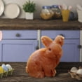 thumbnail image 7 of Luoshdecor Flocked Bunny Easter Decorations,Artificial Brown Moss Rabbit Sculpture Easter Decoration Party Gifts Table Graden Home Decoration, 7 of 7