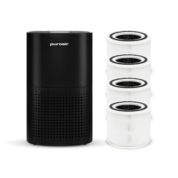 PuroAir 240 HEPA Air Purifiers and 4 HEPA Air Filters - Covers up to 1,000 sq ft