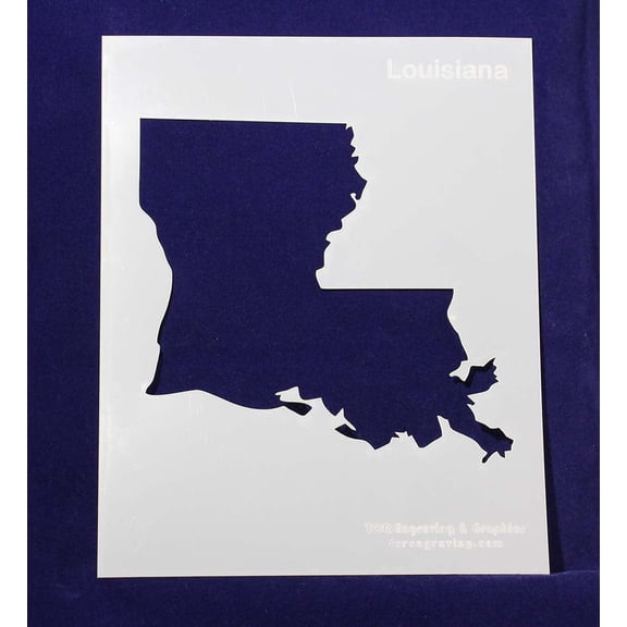 State of Louisiana Stencil 14 Mil 8" X 10" Painting /Crafts/ Templates