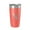 Coral, variant on Burke Lake Map Tumbler Travel Mug Insulated Laser Engraved Coffee Cup Virginia 20 oz Light Blue