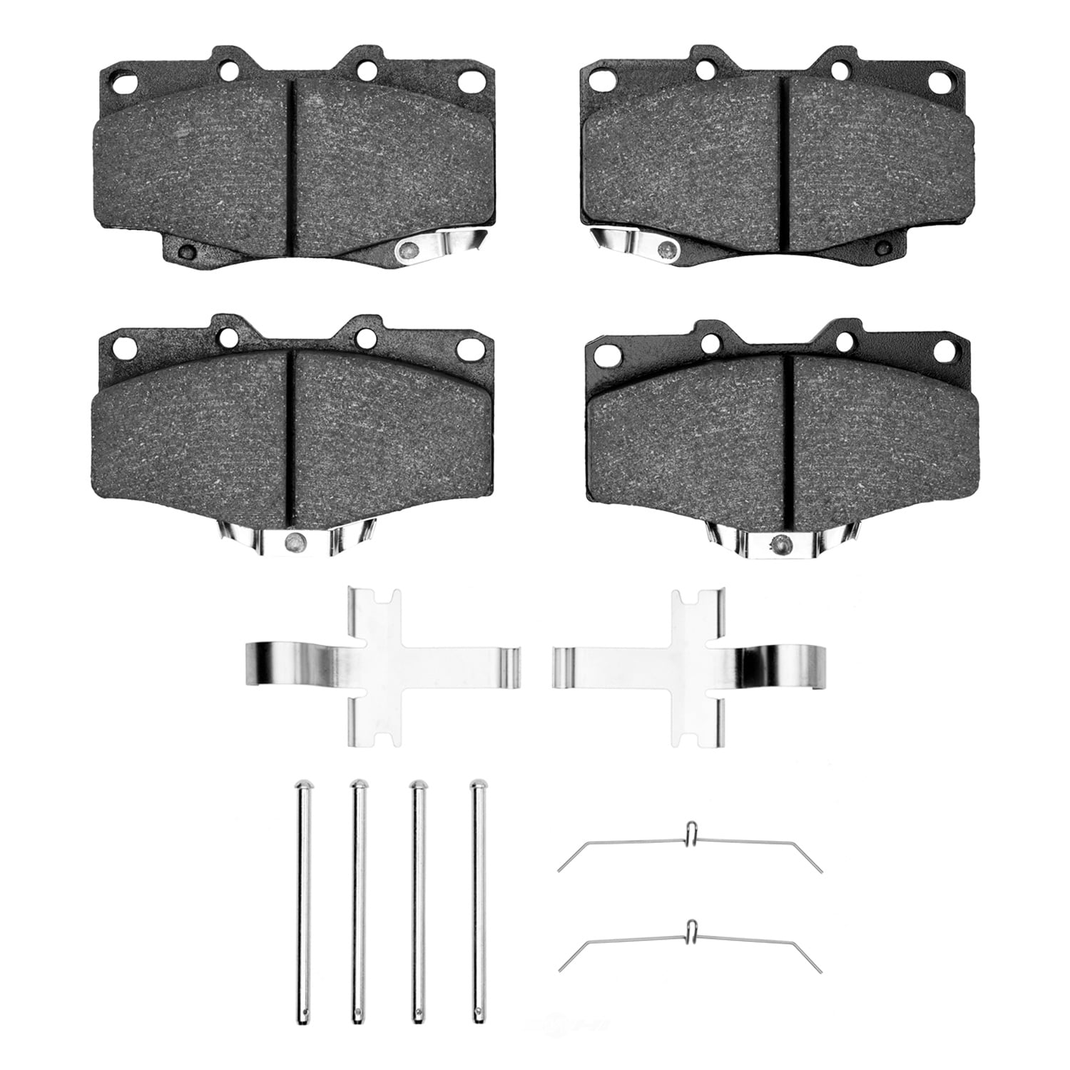 Dynamic Friction Company 1400-0436-01 DFC Ultimate Duty Performance Brake Pads and Hardware Kit