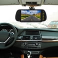 thumbnail image 2 of 7 Inch Car LCD Mirror Monitor Parking Screen 2 AV Input Auto Display Assist for Rear View Reversing Camera,1 x monitor,Black, 2 of 5