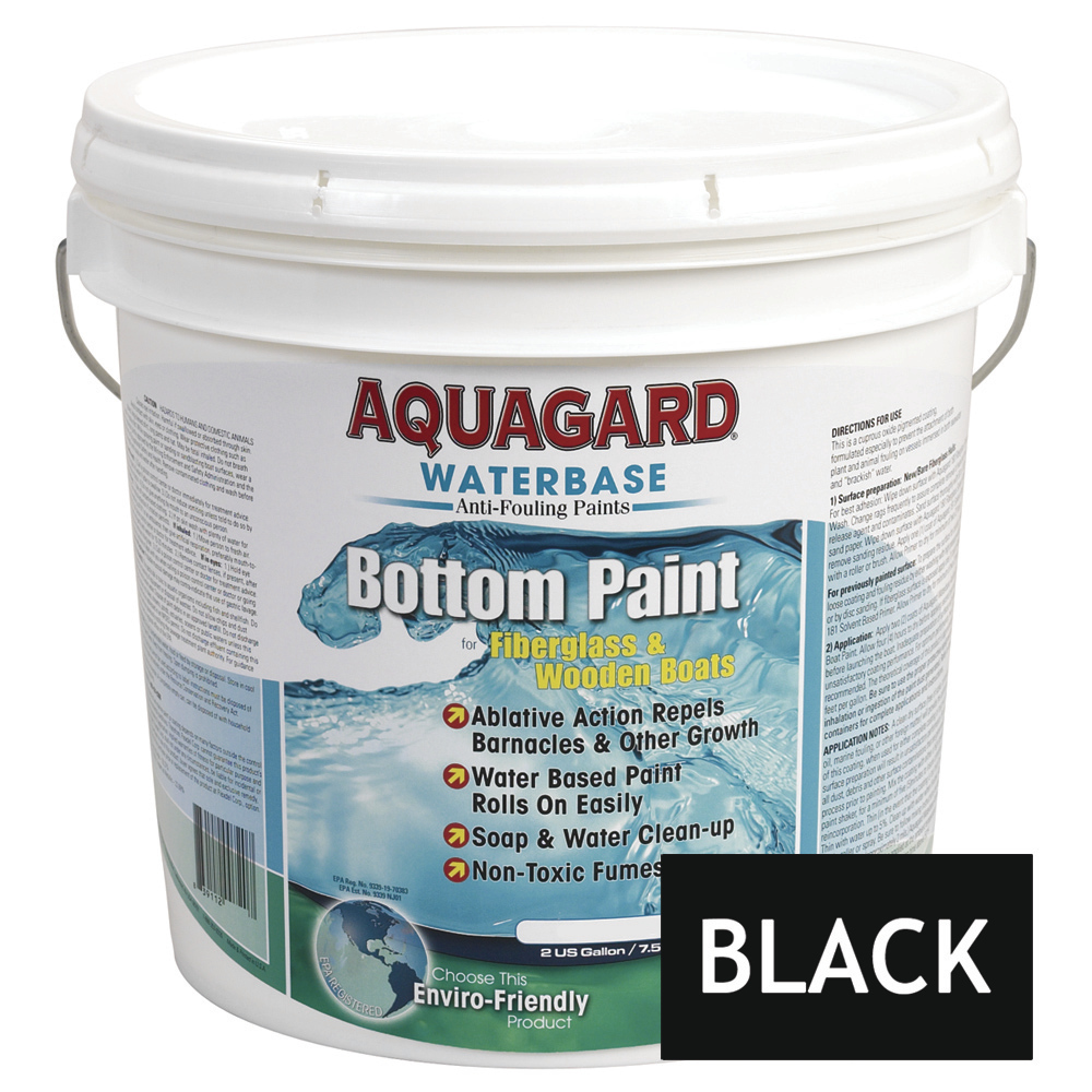 AQUAGARD WATERBASED BOTTOM PAINT 2 GALLON BLACK