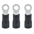 thumbnail image 4 of Ring Terminal, 37A Maximum Current Black 50Pcs AWG14-12 Wire Connector  For Equipment, 4 of 8