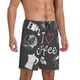 thumbnail image 2 of Balery I Love Coffee Pantalones cortos de pijama de punto de algodón para hombre con cinturilla y bolsillos-Large, 2 of 6