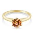 thumbnail image 2 of Gem Stone King 1.00 Ct Ecstasy Mystic Topaz 14K Yellow Gold Engagement Solitaire 6-Prong Ring, 2 of 6