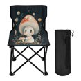 thumbnail image 2 of Outdoor Folding Chair 14.46x14.46x22.83 Inches, Camping Folding Chair Easy to Carry Ideal for Outdoor Picnics Camping Park Fishing Cartoon Magic Mushroom, 2 of 8
